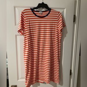 J Crew midi tshirt dress